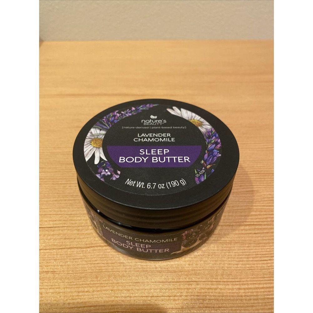 Nature's Beauty Lavender Chamomile Sleep Well Body Butter - New/Sealed